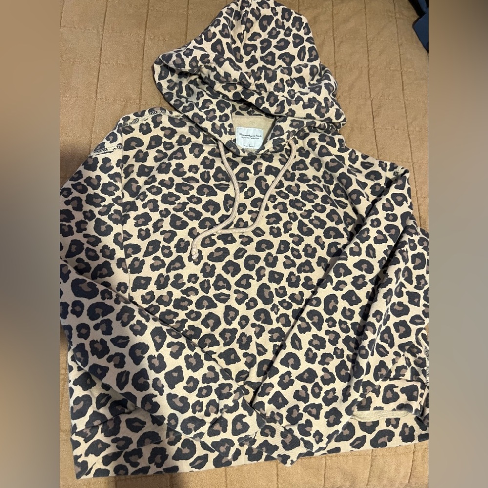 Abercrombie and fitch leopard hoodie